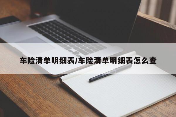 车险清单明细表/车险清单明细表怎么查